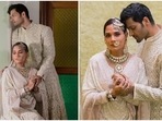 Richa Chadha and Ali Fazal pose in new photos from their wedding ceremony. (Instagram) Richa Chadha and Ali Fazal pose in new photos from their wedding ceremony. (Instagram)