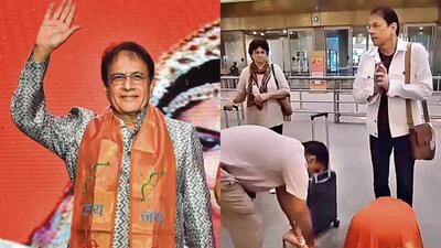 Actor Arun Govil’s video of a woman touching his feet went viral.