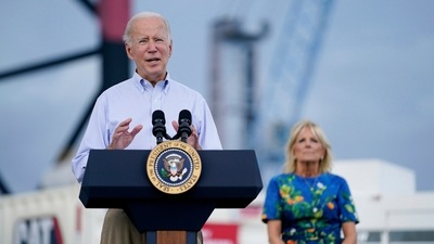 President Joe Biden, with first lady Jill Biden. (AP) President Joe Biden, with first lady Jill Biden. (AP)