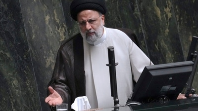 Anti-Hijab Protests: Iranian President Ebrahim Raisi addresses the parliament in Tehran, Iran. (AP) Anti-Hijab Protests: Iranian President Ebrahim Raisi addresses the parliament in Tehran, Iran. (AP)