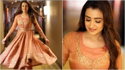 Ponniyin Selvan star Trishan Krishnan’s ethnics for promotion diaries. All pics (Instagram/@trishakrishnan) Ponniyin Selvan star Trishan Krishnan’s ethnics for promotion diaries. All pics (Instagram/@trishakrishnan)