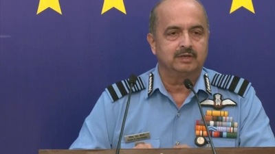 Indian Air Force Chief Air Chief Marshal VR Chaudhari. ((ANI) ) Indian Air Force Chief Air Chief Marshal VR Chaudhari. ((ANI) )