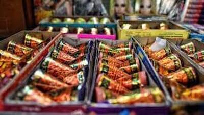 One held with 300 kgs of illegal firecrackers
