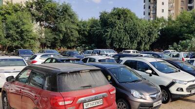 Inderjeet Yadav, deputy superintendent of police (DSP), CM’s flying squad said there were at least 70 cars and 20 two-wheelers parked in the lot. (HT Photo) Inderjeet Yadav, deputy superintendent of police (DSP), CM’s flying squad said there were at least 70 cars and 20 two-wheelers parked in the lot. (HT Photo)