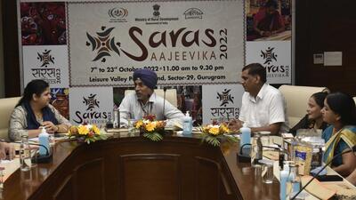 Charanjit Singh, additional secretary, rural development ministry, said that entry to the fair will be free for everyone. It will remain open from 11am to 9.30pm on the designated dates. (Vipin Kumar/HT Photo) Charanjit Singh, additional secretary, rural development ministry, said that entry to the fair will be free for everyone. It will remain open from 11am to 9.30pm on the designated dates. (Vipin Kumar/HT Photo)