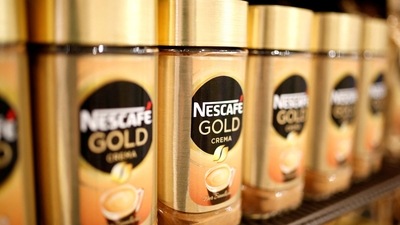 FILE PHOTO: Jars of Nescafe Gold coffee by Nestle are pictured in the supermarket of Nestle headquarters in Vevey, Switzerland, February 13, 2020. REUTERS/Pierre Albouy/File Photo (REUTERS)