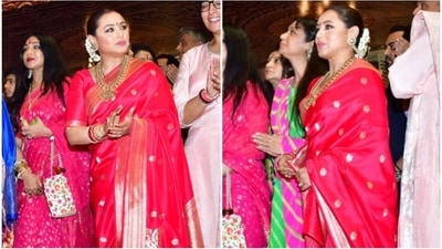 Rani Mukerji celebrates Navami at Durga Puja pandal in Mumbai. (HT Photo/Varinder Chawla) Rani Mukerji celebrates Navami at Durga Puja pandal in Mumbai. (HT Photo/Varinder Chawla)