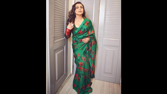 Rani Mukerji in a printed silk saree (Photo: Instagram)
