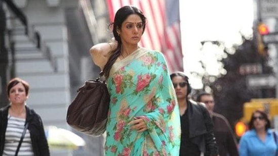 Sridevi. | Indian fashion, Elegant saree, Saree dress