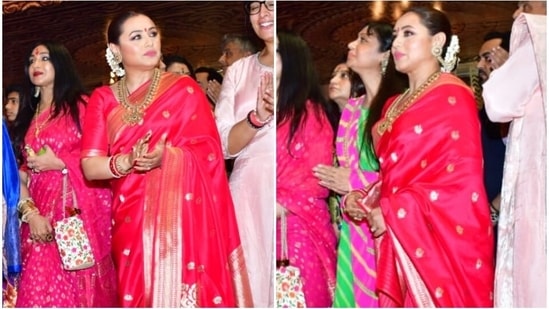 Rani Mukerji at Durga Pooja Saree: @raw_mango Make Up: @namratasoni Shot  by: @dinesh_ahuja #bollywood #fashion #style #beauty… | Instagram