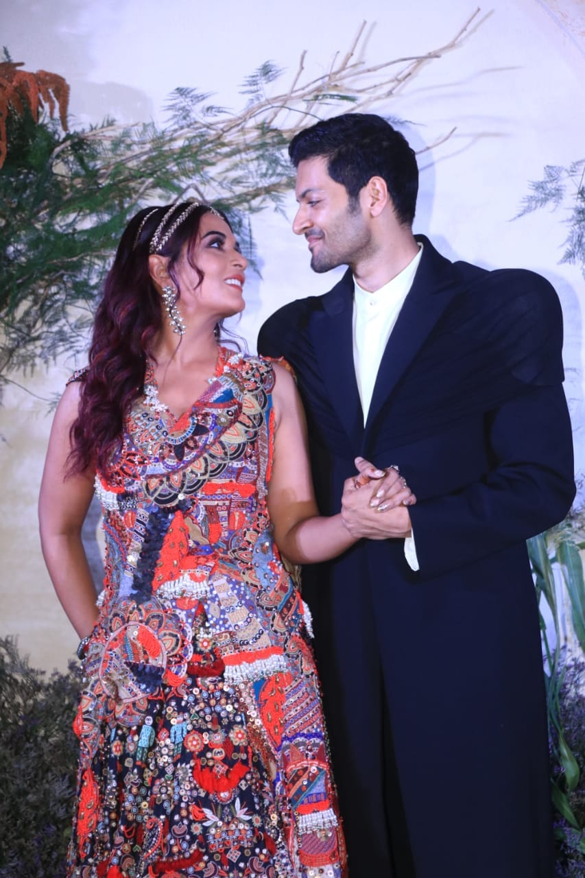Richa Chadha and Ali Fazal pose at the red carpet of their Mumbai reception. (Varinder Chawla) Richa Chadha and Ali Fazal pose at the red carpet of their Mumbai reception. (Varinder Chawla)