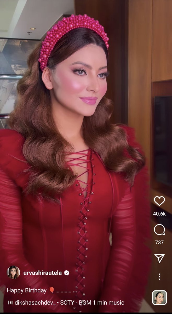 Urvashi Rautela shared a ‘happy birthday’ video on Instagram.&nbsp;