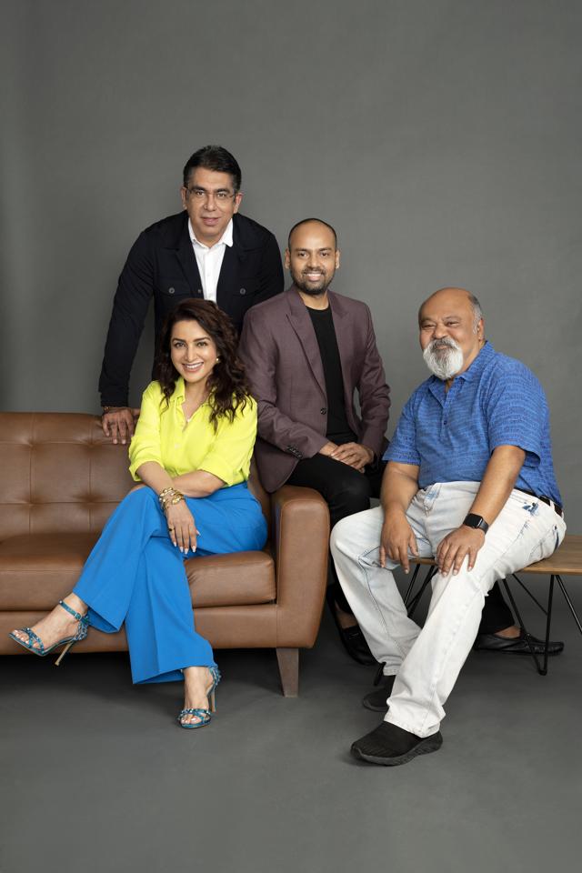 Deepak Dhar, Vikrant Pawar with Tisca Chopra and Saurabh Shukla (Photo: HCTCS) Deepak Dhar, Vikrant Pawar with Tisca Chopra and Saurabh Shukla (Photo: HCTCS)