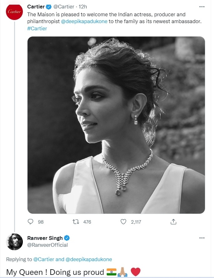 What's the price of Deepika Padukone's viral Cartier gold watch?