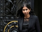 Suella Braverman On Leicester Clashes: Home secretary Suella Braverman walks outside 10 Downing Street.
