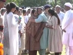Last respects paid to DG Prison HK Lohia during the wreath-laying ceremony in Jammu on Wednesday. (ANI Twitter) Last respects paid to DG Prison HK Lohia during the wreath-laying ceremony in Jammu on Wednesday. (ANI Twitter)