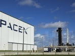 SpaceX's Falcon 9 rocket with the Dragon spacecraft atop is seen.(AFP) SpaceX's Falcon 9 rocket with the Dragon spacecraft atop is seen.(AFP)