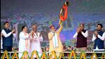 Prime Minister Narendra Modi at the foundation stone laying of multiple projects in Bilaspur on Wednesday. (PIB) Prime Minister Narendra Modi at the foundation stone laying of multiple projects in Bilaspur on Wednesday. (PIB)