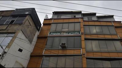 The PFI (Popular Front of India) office at Shaheen Bagh. The Centre has banned the outfit over alleged terror funding charges. (Salman Ali/HT Photo) The PFI (Popular Front of India) office at Shaheen Bagh. The Centre has banned the outfit over alleged terror funding charges. (Salman Ali/HT Photo)