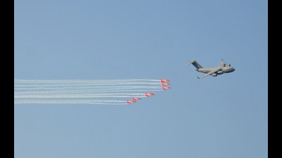 Senior UT officials said all 35,000 slots each for the rehearsal air show on October 6 and final event on October 8 were booked. (HT) Senior UT officials said all 35,000 slots each for the rehearsal air show on October 6 and final event on October 8 were booked. (HT)