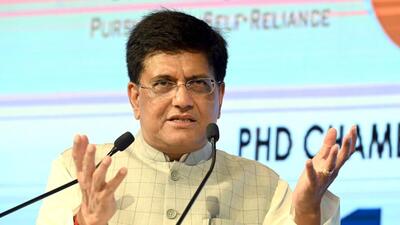 New Delhi, Sept 30 (ANI): Union Minister of Commerce and Industry Piyush Goyal speaks at the PHD Chamber of Commerce and Industry (PHDCCI)'s 117th Annual Session 2022, at Hotel Taj Palace, in New Delhi on Friday. (ANI Photo) (Sanjay Sharma) New Delhi, Sept 30 (ANI): Union Minister of Commerce and Industry Piyush Goyal speaks at the PHD Chamber of Commerce and Industry (PHDCCI)'s 117th Annual Session 2022, at Hotel Taj Palace, in New Delhi on Friday. (ANI Photo) (Sanjay Sharma)
