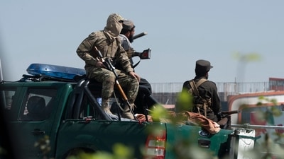 The afternoon explosion went off inside the mosque of the Interior Ministry, (AFP) The afternoon explosion went off inside the mosque of the Interior Ministry, (AFP)