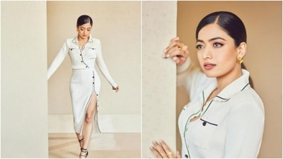 Rashmika Mandanna is ‘a bit of fresh breeze’ in a white bodycon gown (Instagram/@rashmika_mandanna) Rashmika Mandanna is ‘a bit of fresh breeze’ in a white bodycon gown (Instagram/@rashmika_mandanna)