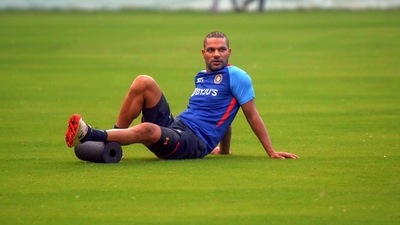 Lucknow: India's Shikhar Dhawan during a practice session ahead of the first one-day international cricket match against South Africa, at Ekana Stadium, in Lucknow, (PTI) Lucknow: India's Shikhar Dhawan during a practice session ahead of the first one-day international cricket match against South Africa, at Ekana Stadium, in Lucknow, (PTI)