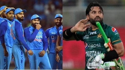 Indian team; Pakistan's Mohammad Rizwan Indian team; Pakistan's Mohammad Rizwan