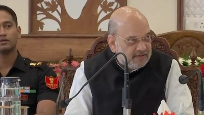 Officials said Lieutenant Governor Manoj Sinha, Director IB, DGs of various central armed police forces, police and army officials were present in the meeting. (ANI) Officials said Lieutenant Governor Manoj Sinha, Director IB, DGs of various central armed police forces, police and army officials were present in the meeting. (ANI)