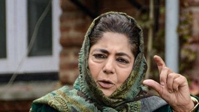 PDP president Mehbooba Mufti tweeted photos. (PTI File Photo) PDP president Mehbooba Mufti tweeted photos. (PTI File Photo)