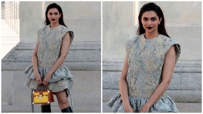 Deepika Padukone attends Louis Vuitton ready-to-wear Spring/Summer 2023 fashion show in Paris. (AFP, PTI) Deepika Padukone attends Louis Vuitton ready-to-wear Spring/Summer 2023 fashion show in Paris. (AFP, PTI)