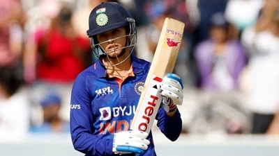 &nbsp;India's Smriti Mandhana ended the month averaging over 50 in both formats, and with a strike-rate of 137 in the T20Is, underlining the scale of her successes during the month. (Action Images via Reuters)