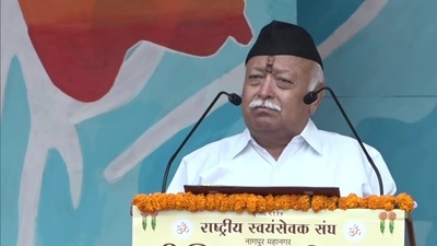 The RSS chief also talked about India’s increased credibility and prestige in the world. (ANI) The RSS chief also talked about India’s increased credibility and prestige in the world. (ANI)