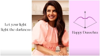 Priyanka Chopra wishes fans Happy Dussehra. (Instagram) Priyanka Chopra wishes fans Happy Dussehra. (Instagram)