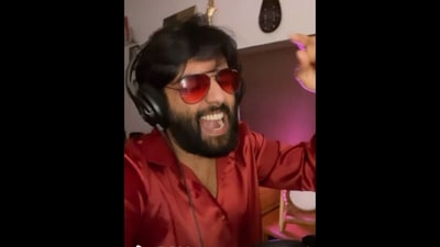 Yashraj Mukhate in the video of his Bhojpuri song Humri Babuniya. (Instagram/@yashrajmukhate) Yashraj Mukhate in the video of his Bhojpuri song Humri Babuniya. (Instagram/@yashrajmukhate)