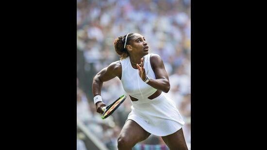 For her 2019 Wimbeldon debut, she opted for a knitted white cut-out dress (Photo: Twitter)