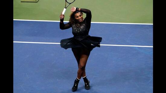 Serena Williams celebrates her win at the US Open Tennis 2022 tournament (Photo: Timothy A. Clark/AFP)