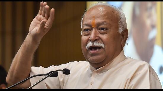 In his annual Vijayadashami speech, Rashtriya Swayamsevak Sangh (RSS) chief Mohan Bhagwat touched on many things — from how India could take advantage of its demographic dividend, empowerment of women and the need to end caste-based discrimination (PTI) In his annual Vijayadashami speech, Rashtriya Swayamsevak Sangh (RSS) chief Mohan Bhagwat touched on many things — from how India could take advantage of its demographic dividend, empowerment of women and the need to end caste-based discrimination (PTI)