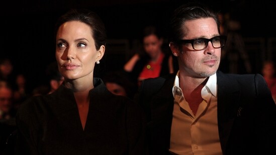 Brad Pitt-Angelina Jolie: Angelina Jolie and Brad Pitt are seen at an event.(AFP)