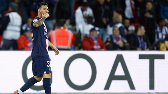 Lionel Messi celebrates scoring a goal(REUTERS)