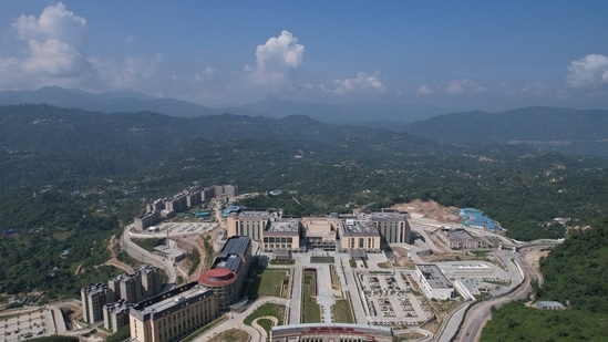 The hospital for which foundation stone was laid by PM Modi in his first tenure, in 2017, is equipped with 18 specialty as well as 17 super specialty departments. (Twitter/ PM Modi)