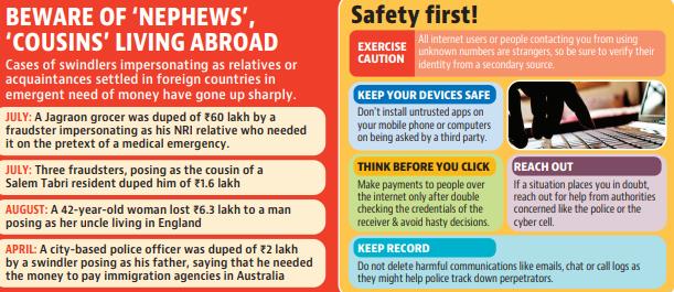 Beware of ‘nephews’ and ‘cousins’ living abroad. (HT) Beware of ‘nephews’ and ‘cousins’ living abroad. (HT)