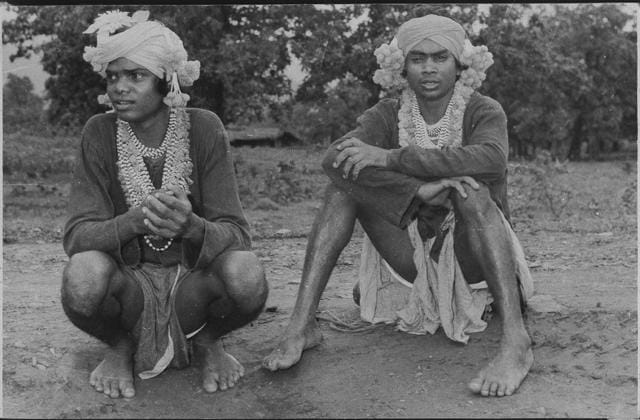 Young Muria adivasis from Bastar circa 1970s. Jamlo belonged to the Muria tribe. (HT Photo) Young Muria adivasis from Bastar circa 1970s. Jamlo belonged to the Muria tribe. (HT Photo)