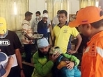 The first group of mountaineering trainees evacuated after an avalanche hit Draupadi's Danda-2 mountain at ITBP Matli hospital, in Uttarkashi.(HT file) The first group of mountaineering trainees evacuated after an avalanche hit Draupadi's Danda-2 mountain at ITBP Matli hospital, in Uttarkashi.(HT file)