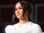 Meghan Markle appears onstage at the 2021 Global Citizen Live concert at Central Park in New York in 2021.