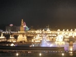 Illuminated corridor titled 'Mahakal Lok', in Ujjain, Tuesday, October 4. (PTI) Illuminated corridor titled 'Mahakal Lok', in Ujjain, Tuesday, October 4. (PTI)