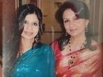 Saba Ali Khan with Sharmila Tagore in an unseen picture. Saba Ali Khan with Sharmila Tagore in an unseen picture.