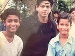 Vicky Kaushal with Shah Rukh Khan, brother Sunny Kaushal and filmmaker Vishnuvardhan on the set of Asoka. Vicky Kaushal with Shah Rukh Khan, brother Sunny Kaushal and filmmaker Vishnuvardhan on the set of Asoka.