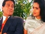 Vinod Khanna and Kavita Khanna on Rendezvous with Simi Garewal. Vinod Khanna and Kavita Khanna on Rendezvous with Simi Garewal.